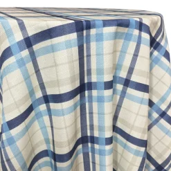 Nautical Plaid (Slub Print) Table Linen