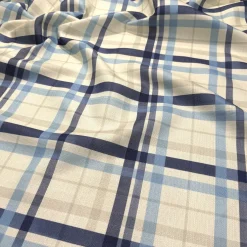 Nautical Plaid (Slub Print) Table Napkin