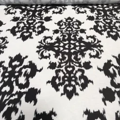 Newport Print (Dupioni) Table Napkin in Black