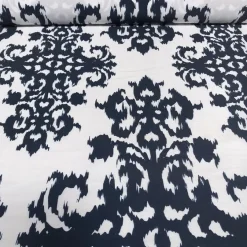 Newport Print (Dupioni) Table Napkin in Navy