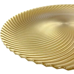 Omni Swirl - Glass Charger Plate in Gold (Item # 0347)