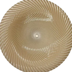 Omni Swirl - Glass Charger Plate in Champagne (Item # 0347)