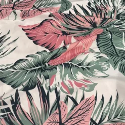 Palmetto (Poly Print) Table Linen in White