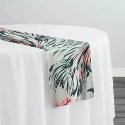 Palmetto (Poly Print) Table Runner in Sage