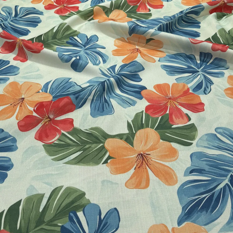 Palm Paradise (Slub Print) Table Linen