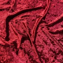 Panne (Crush) Velvet Drapery Panel in Burgundy