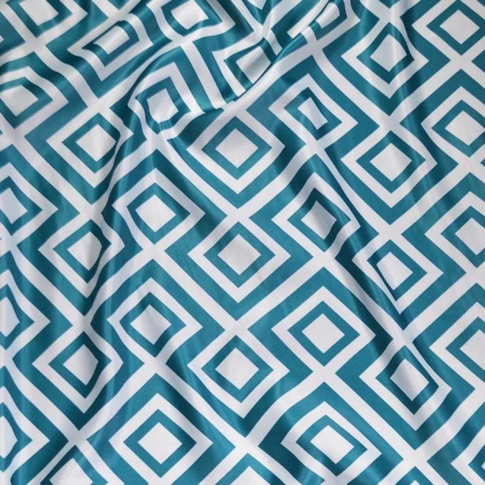 Paragon Print (Lamour) Table Linen in Teal