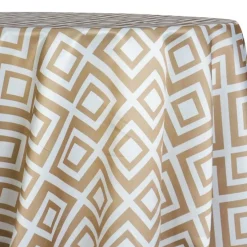 Paragon Print (Lamour) Table Linen in Khaki