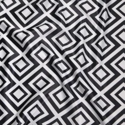 Paragon Print (Lamour) Table Linen in Black and White