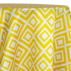Paragon Print (Lamour) Table Linen in Yellow