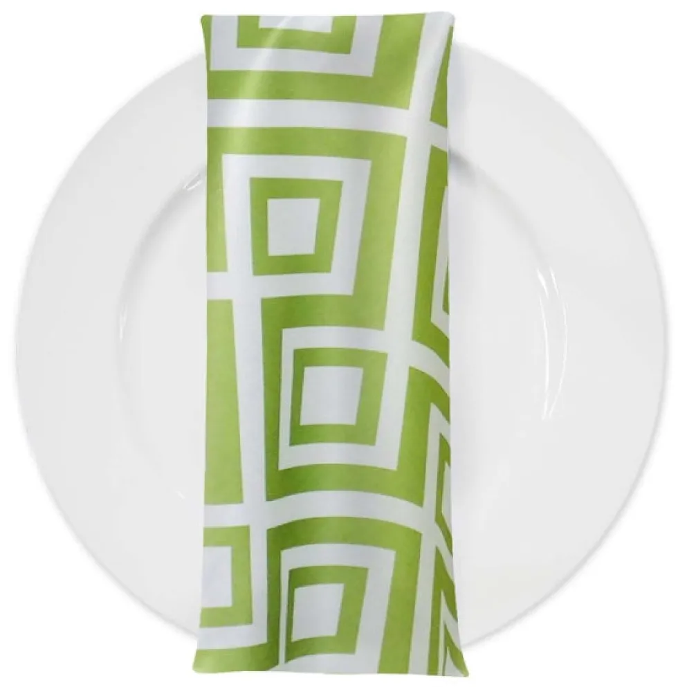 Paragon Print (Lamour) Table Napkin in Avocado