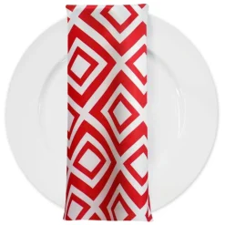 Paragon Print (Lamour) Table Napkin in Red