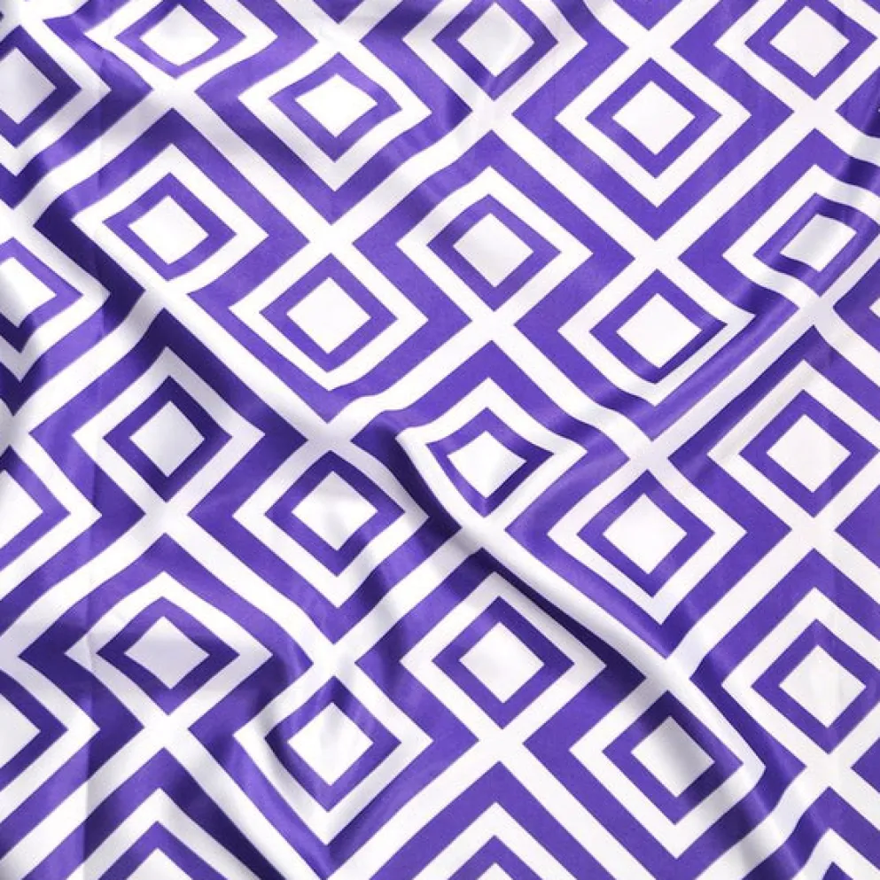 Paragon Print (Lamour) Table Runner in Purple
