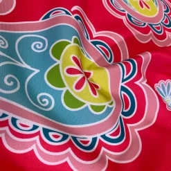 Pastel Paisley (Poly Print) Table Linen in Fuchsia