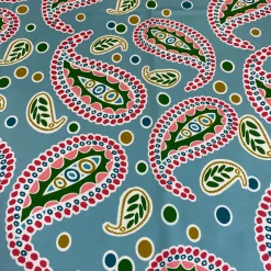 Pastel Paisley (Poly Print) Table Runner in Blue