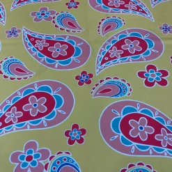 Pastel Paisley (Poly Print) Table Runner in Yellow