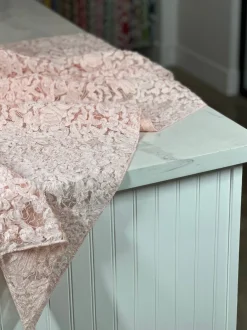 Patina Sheer Table Linen in Blush