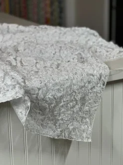Patina Sheer Table Linen in Silver