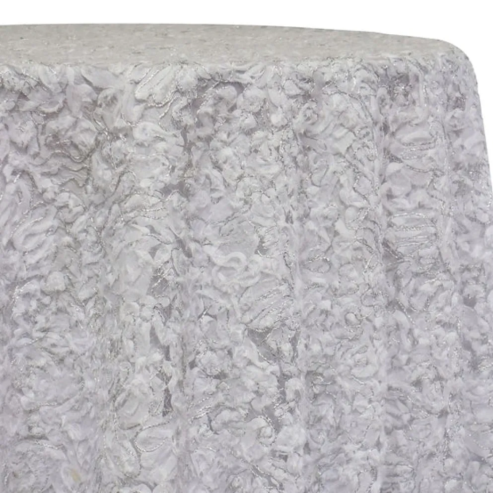 Patina Sheer Table Linen in White
