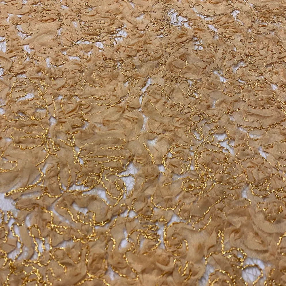 Patina Sheer (w/ Poly Lining) Table Napkin in Gold