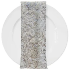 Patina Sheer (w/ Poly Lining) Table Napkin in Ivory