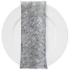 Patina Sheer (w/ Poly Lining) Table Napkin in Silver