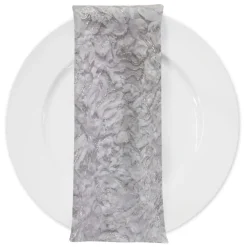 Patina Sheer (w/ Poly Lining) Table Napkin in White