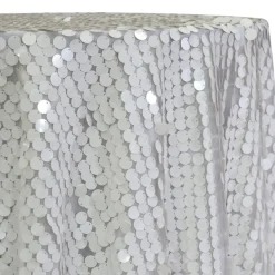 Payette Sequins Table Linen in White