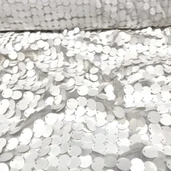 Payette Sequins Table Linen in White