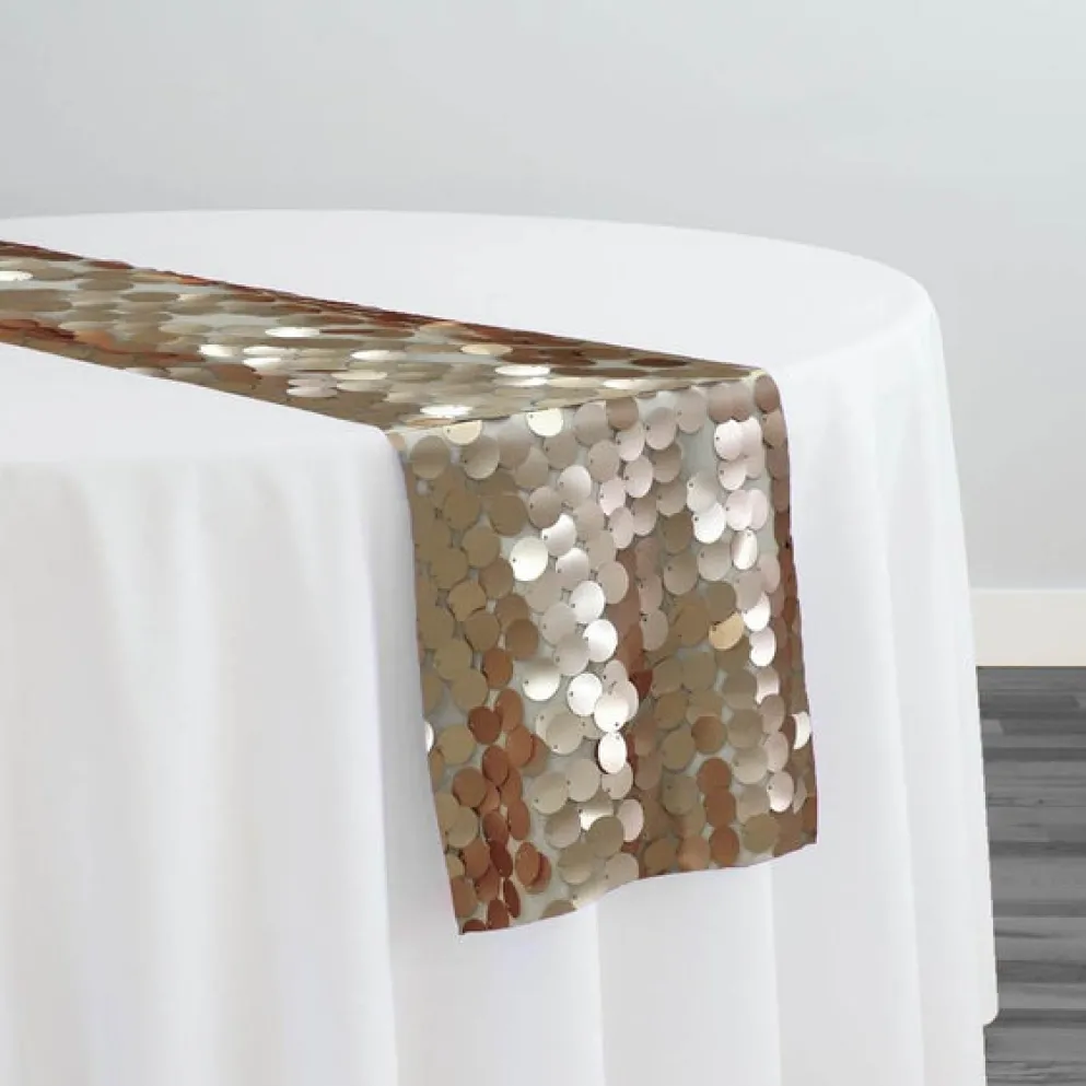 Payette Sequins Table Runner in Champagne