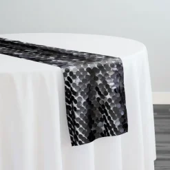 Payette Sequins Table Runner in Black