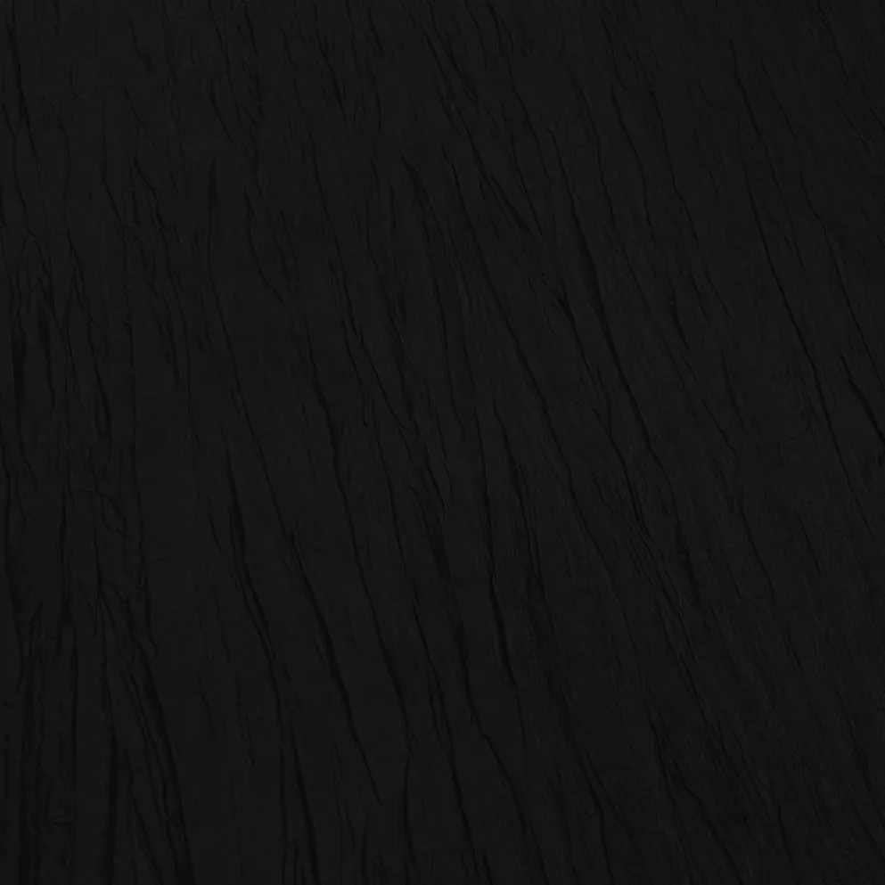 1pc - Accordion Taffeta Table Linen 90" Round - Black