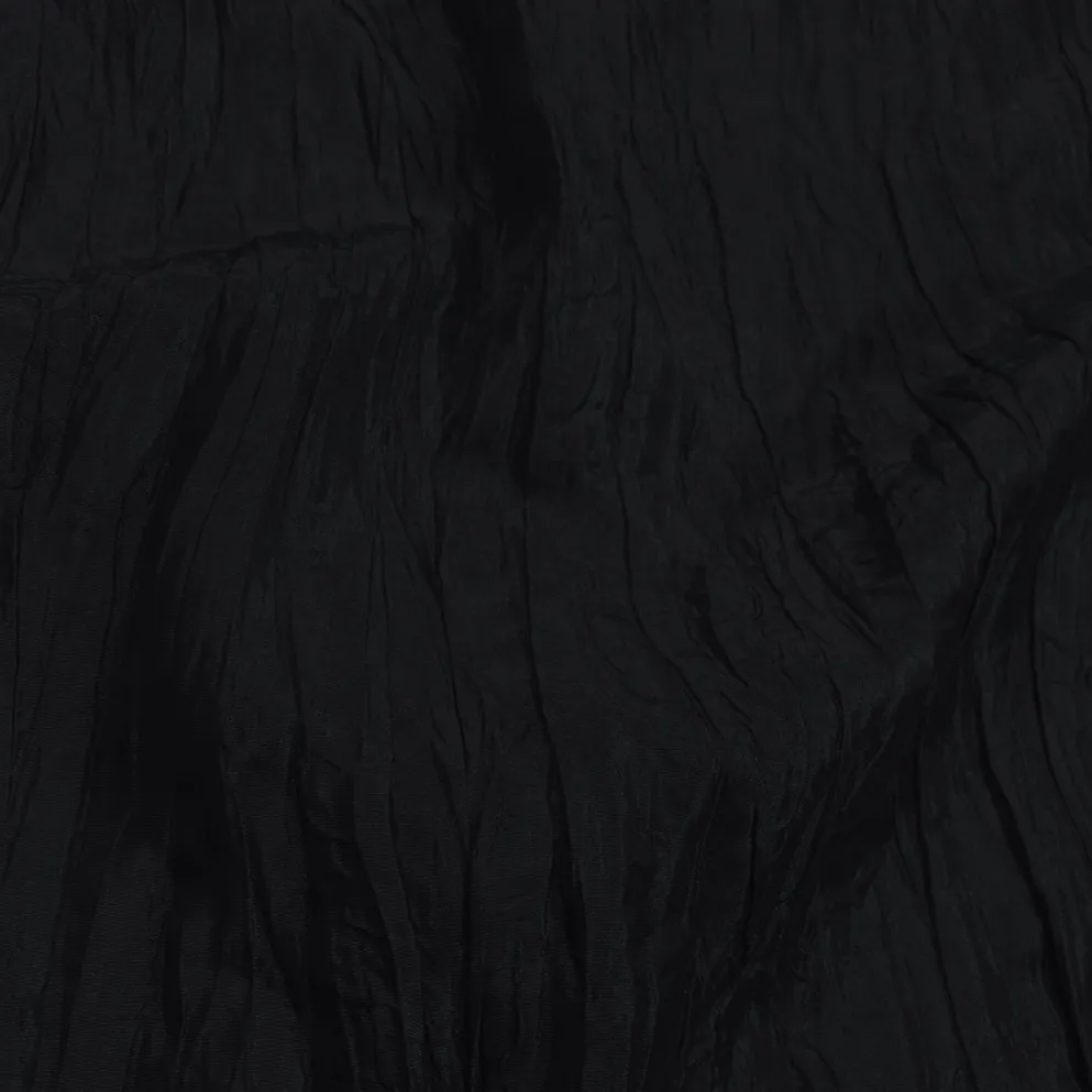 1pc - Accordion Taffeta Table Linen 90" Round - Black
