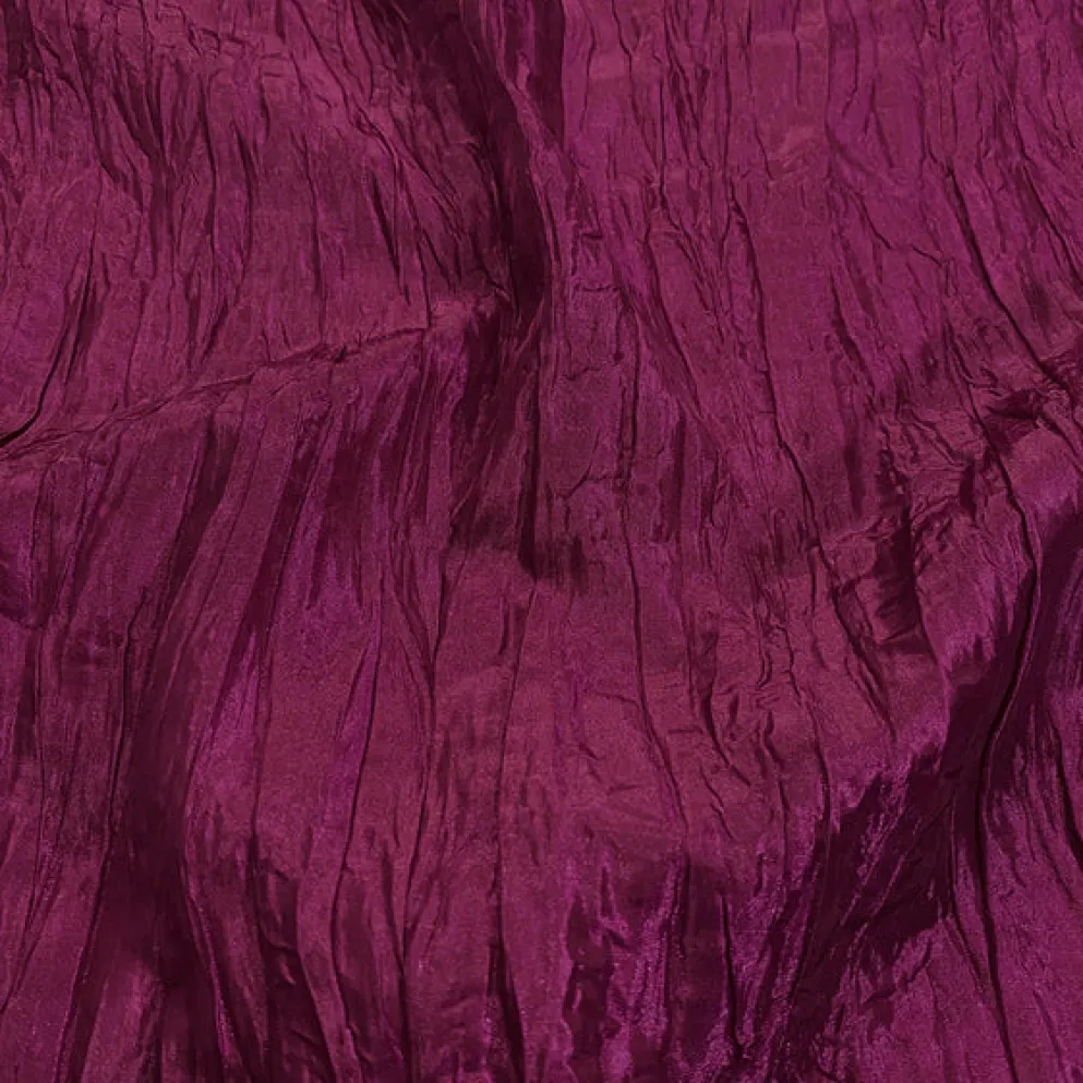 1pc - Accordion Taffeta Table Linen 90"x90" Square - Sangria 46