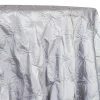 1pc - Belly Button (Pinwheel) Table Linen 132" Round - Silver