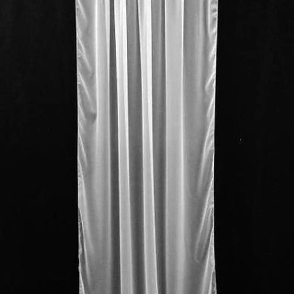 1pc - Chiffon Drapery Panels 20' Tall x 54" wide - White