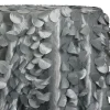 1pc - Funzie (Circle Hanging) Taffeta Table Linen 132" Round - Silver