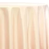 1pc - Lamour (Dull) Satin Table Linen 90" Round - Ivory 1114