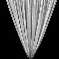1pc - Panne (Crush) Velvet Drapery Panel in Silver (12' Tall x 58