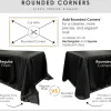 1pc - 2" Pintuck Taffeta Table Linens 120" Round - Gold