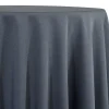 1pc - Premium Poly (Poplin) Table Linen 58"x58" Square - Gray 7315