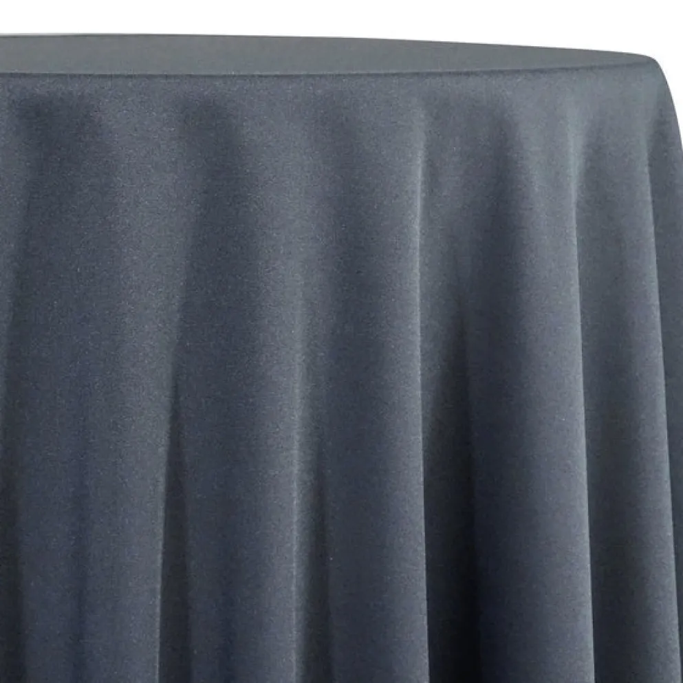 1pc - Premium Poly (Poplin) Table Linen 58"x58" Square - Gray 7315