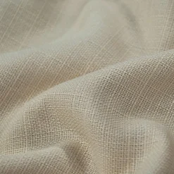 1pc - Rustic Linen Table Linen 132" Round - Ivory