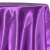 5pcs - Bridal Satin Table Linen 90"x132" Banquet - Plum 555