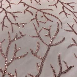 10pcs - Brooks Sequins Table Runner 14"x108" - Blush