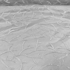 10pcs - Brooks Sequins Table Runner 14"x108" - White