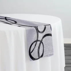7pcs - Cirque Jacquard (Reversible) Table Runner 12