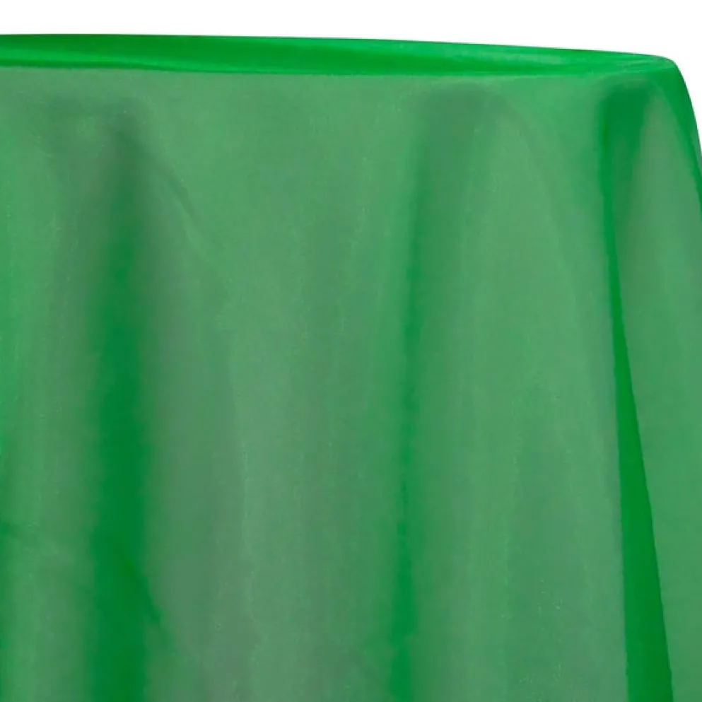 10pcs - Crystal Organza Table Linen 72"x72" Square - Green 1875