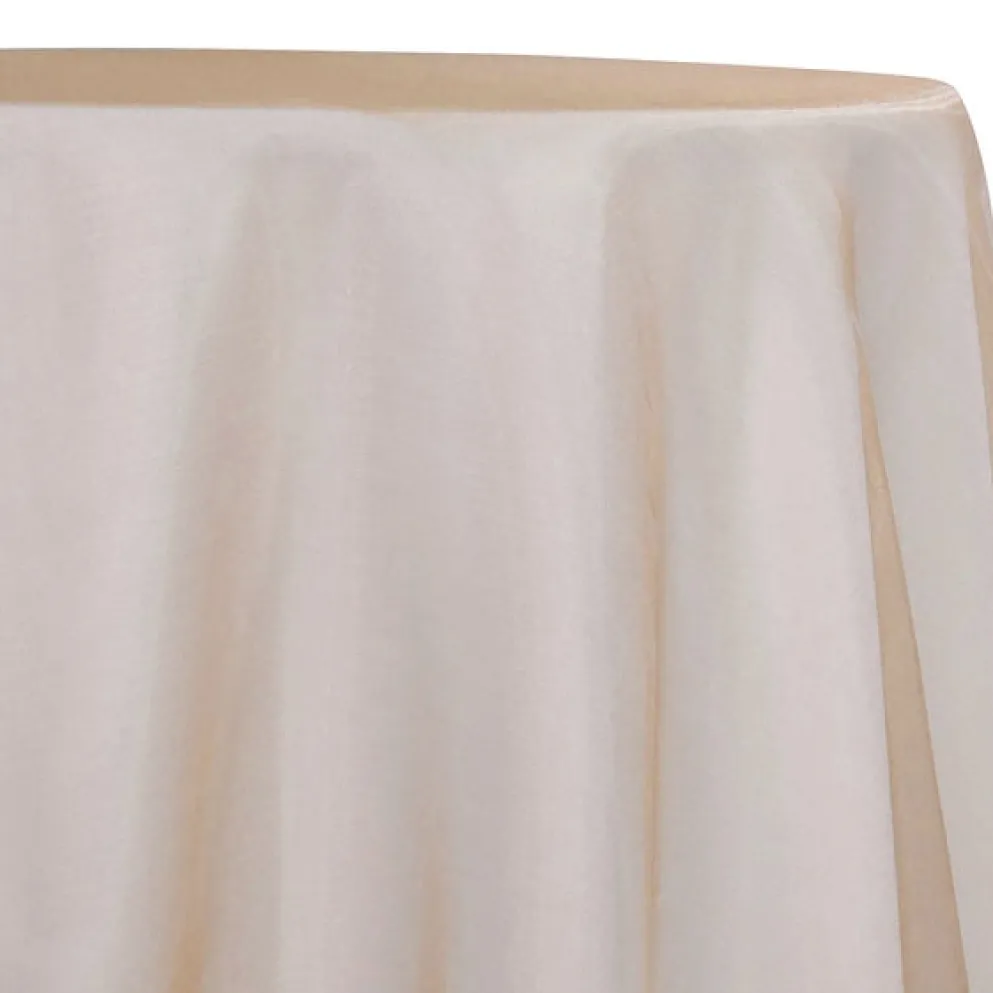10pcs - Crystal Organza Table Linen 72"x72" Square - Peach 705