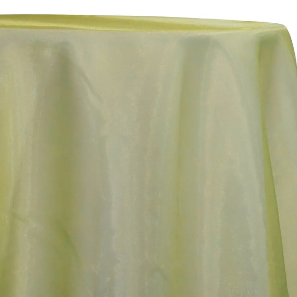 10pcs - Crystal Organza Table Linen 72"x72" Square - Yellow 688
